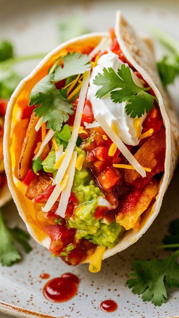 A bowl of crispy tortilla scoops alongside fresh guacamole and salsa, ready for dipping.