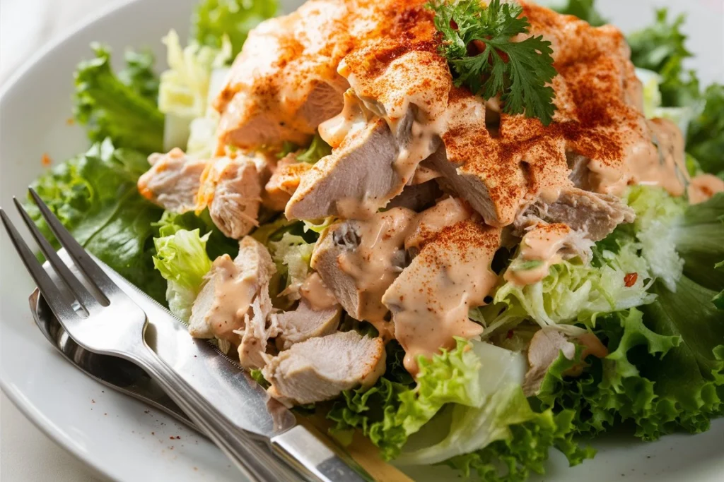 Classic chicken salad with creamy dressing and fresh herbs.