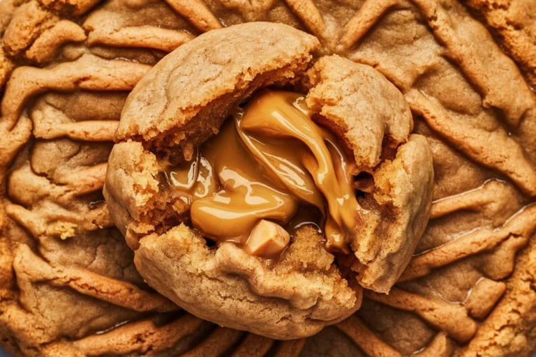 Soft peanut butter cookies with a crisscross pattern on top, lightly golden-brown on the edges.